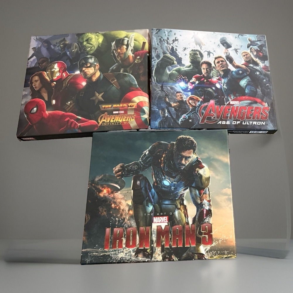 Marvel Studios The Art of the Movie Book Bundle Iron Man 3 Avengers MCU Lot